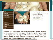 Tablet Screenshot of enonvalleygarlic.com